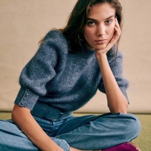 Sézane Rosalie Jumper - Vintage Blue, NWT